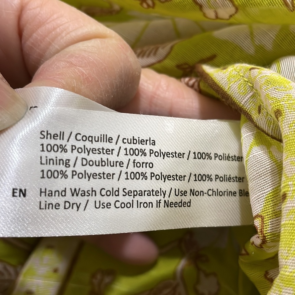 Land of the Free Floral Light Green floral Peasant Skirt (sz s) - Picture 5 of 7